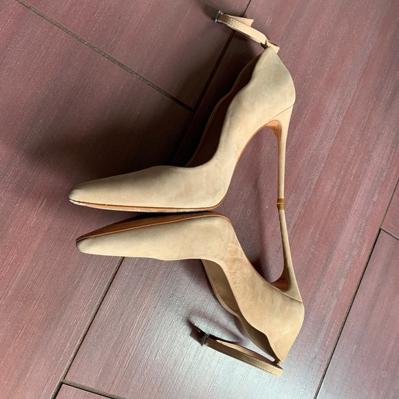 SCHUTZ Thaynara ankle strap suede pumps - Picture 4 of 8